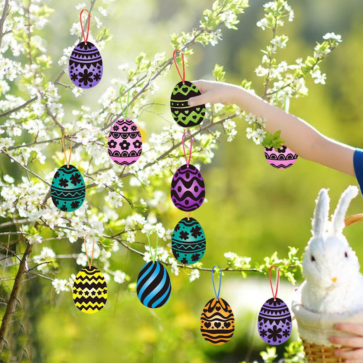 Easter Egg Scratch Art 80 Pcs Set