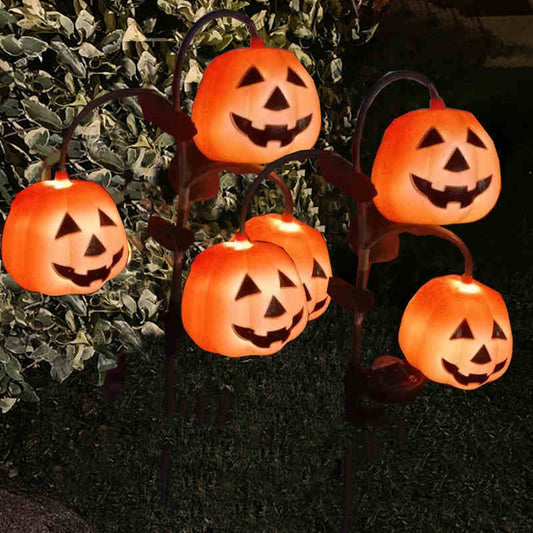 Solar-Powered Halloween Pumpkin Lanterns