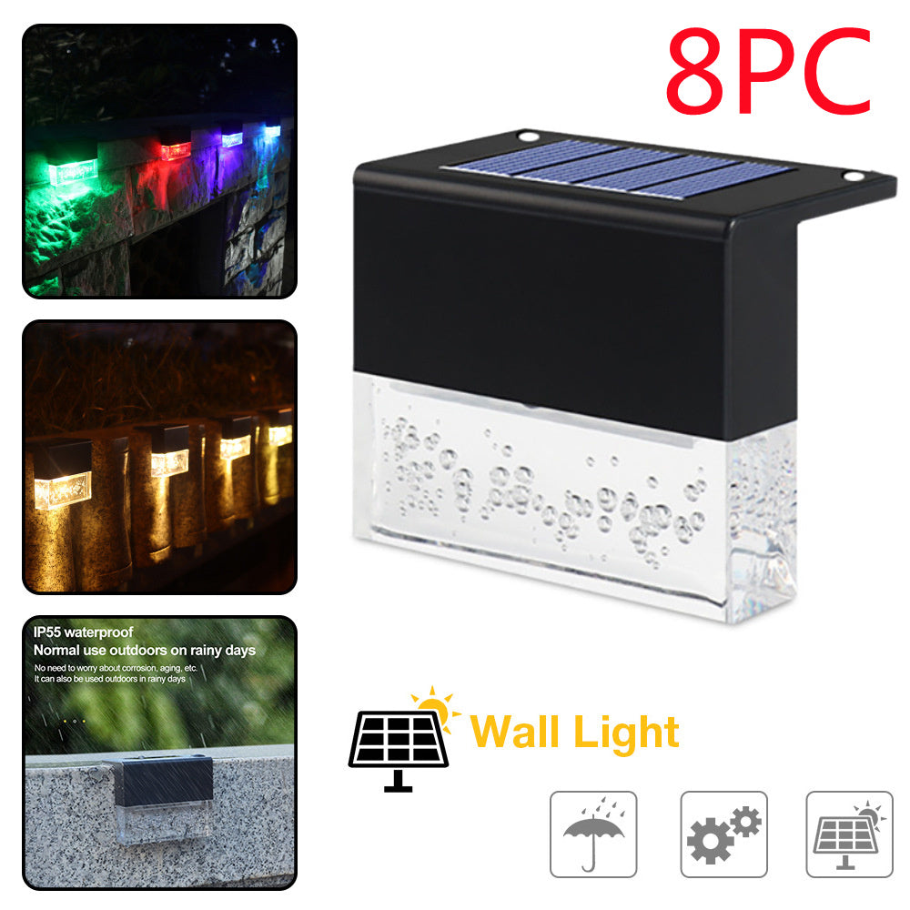 Solar Crystal Step Lights – Waterproof LED Deck, Fence & Stair Lights