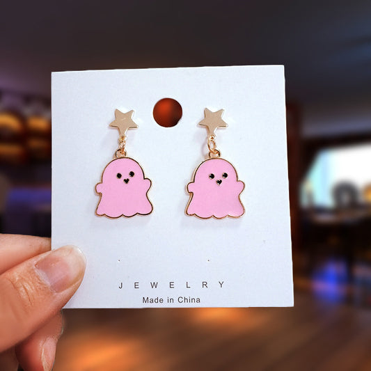 Cartoon Ghost Earrings