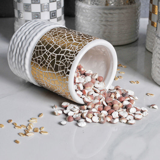Beautiful Gold/Silver Accent Food Storage Containers