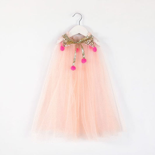 Girls' Shimmering Princess Dress-Up Cape