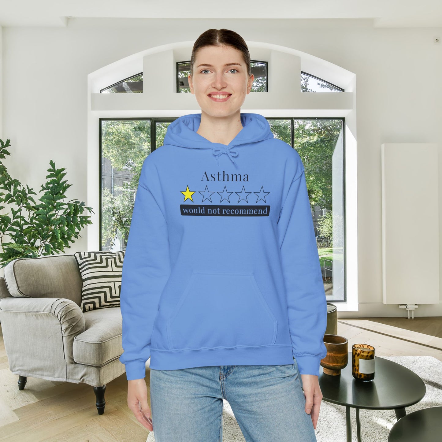 Asthma 1 Star Would Not Recommend Adult Heavy Blend™ Hoodie