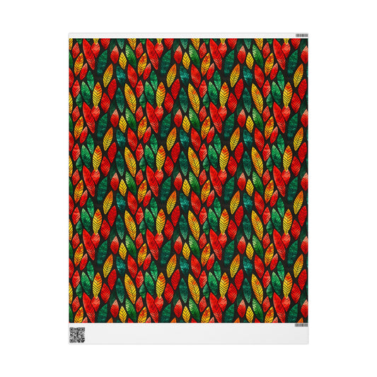 Festival Fire Kwanzaa Wrapping Paper