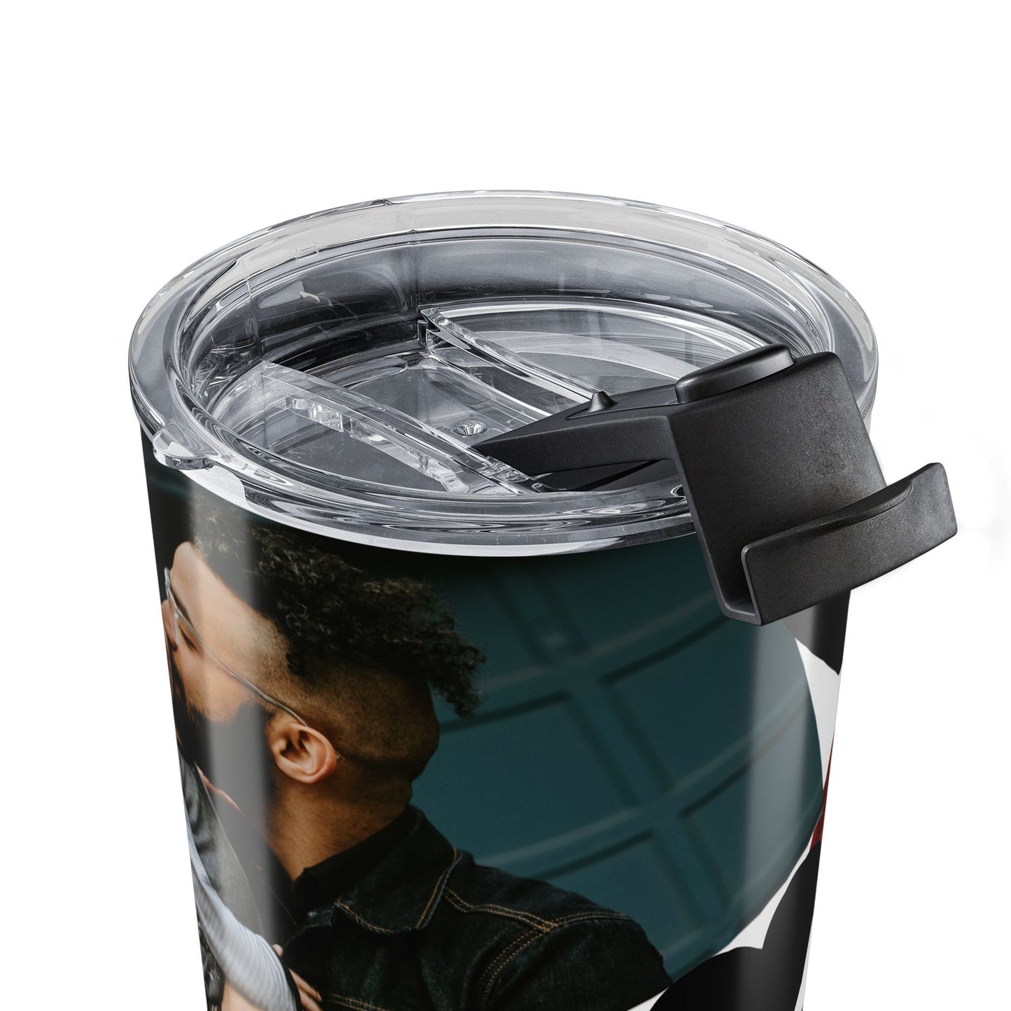 Personalized Heart 4 Photo 20oz Stainless Steel Tumbler – Custom 2 Portrait & 2 Landscape Picture Cup