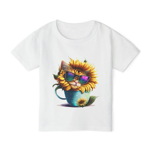 Cute Colorful Kitten 1 Heavy Cotton™ Toddler T-shirt