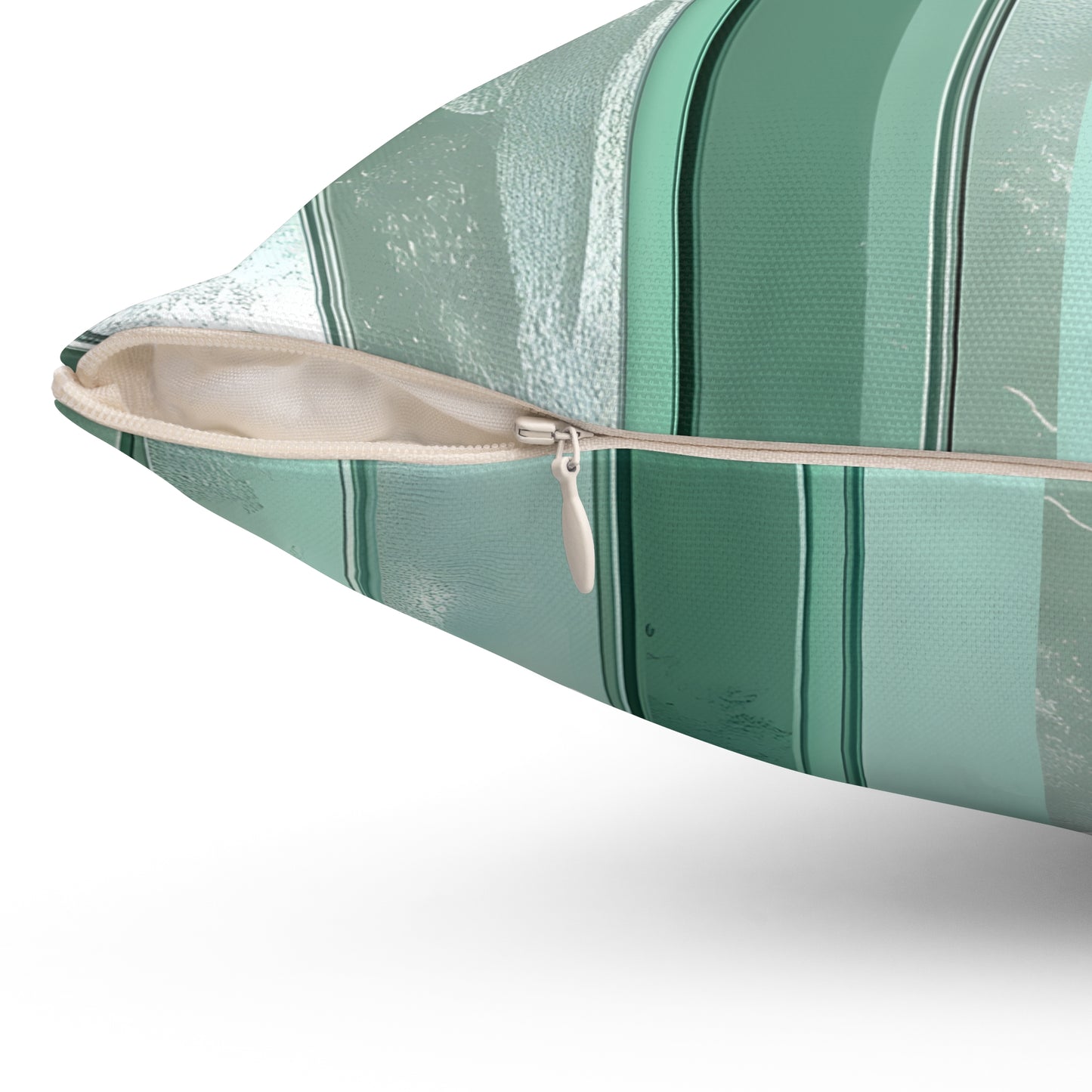 Seafoam Glass Throw Pillow