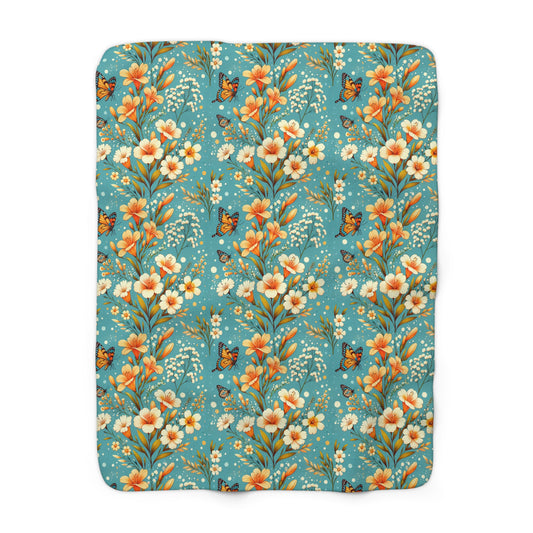Petals & Wings Fleece Blanket