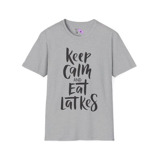 Keep Calm & Eat Latkes 2 Adult T-shirt