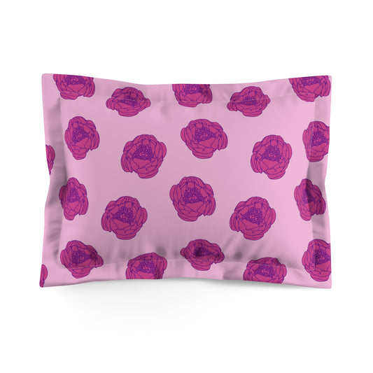 Rosy Dream Peonies Pillow Sham