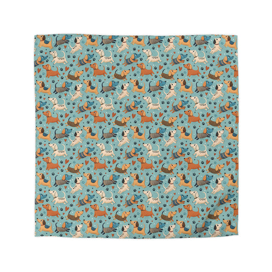 Dapper Doggies Microfiber Duvet Cover