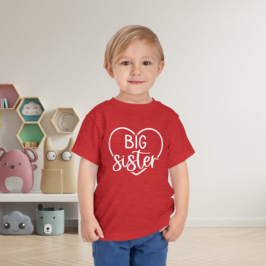 Big Sister (Heart) Toddler Tee