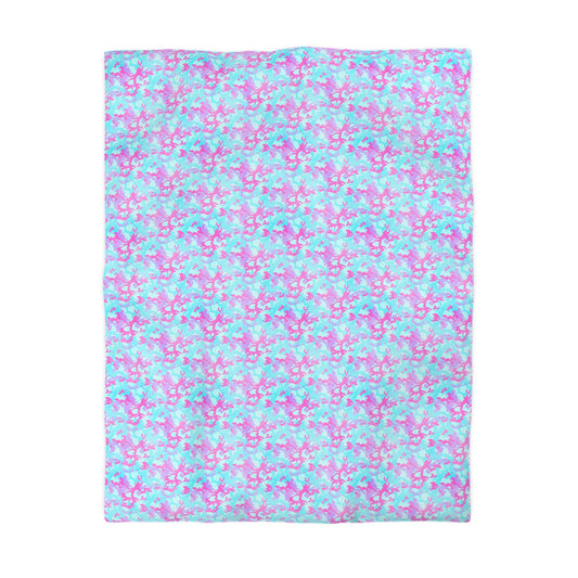 Cotton Candy Camo Microfiber Duvet Cover