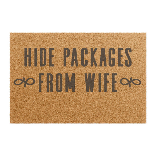 Hide Packages From Wife Coconut Fiber Doormat
