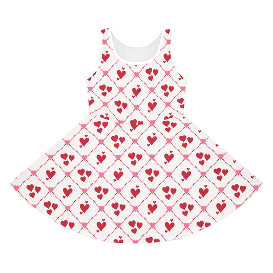 Cupid’s Lattice Girls' Sleeveless Sundress