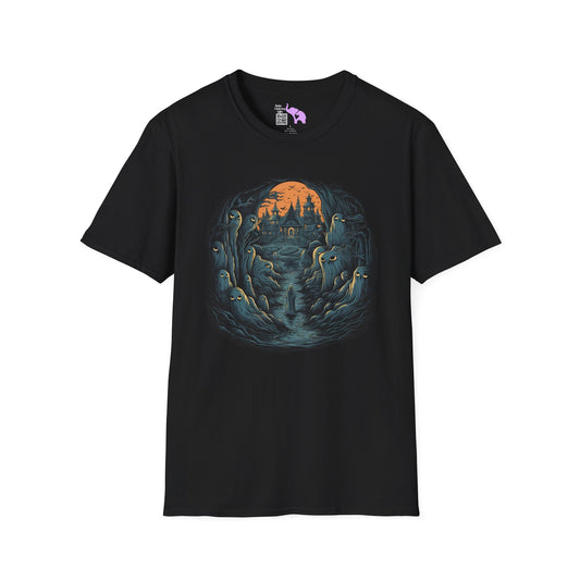 Creepy Ghost 13 Adult T-shirt