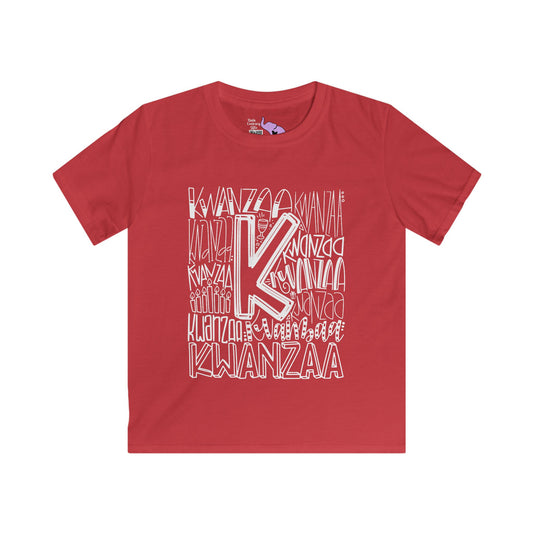 Kwanzaa Wordcloud Youth Softstyle Tee