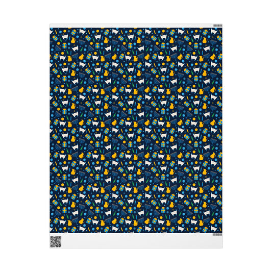 Bright Traditions Hanukkah Wrapping Paper