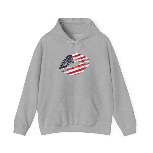 American Flag Lips Heavy Blend™ Hooded Sweatshirt