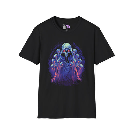 Creepy Ghost Skulls Adult T-shirt