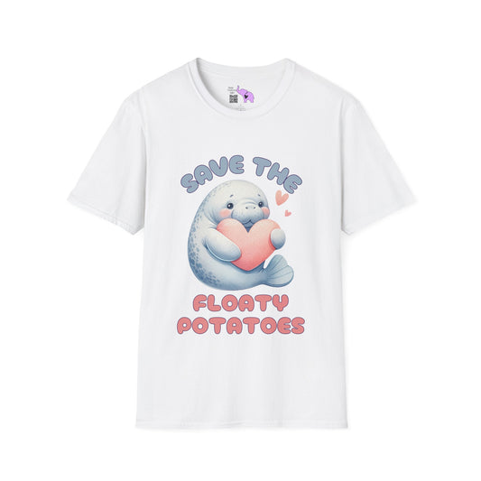 Save The Floaty Potatoes (Manatee) Adult T-shirt