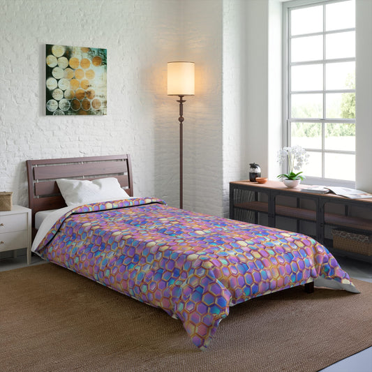 Aurora Hexagons Comforter
