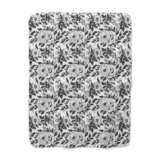 Whispering Blooms Fleece Blanket
