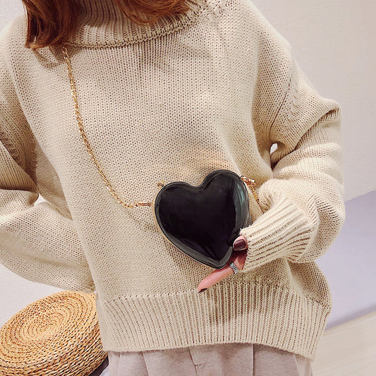 Mini Heart Cross Body Shoulder Chain Satchel