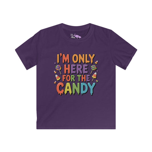 I'm Only Here for the Candy Youth Softstyle Tee