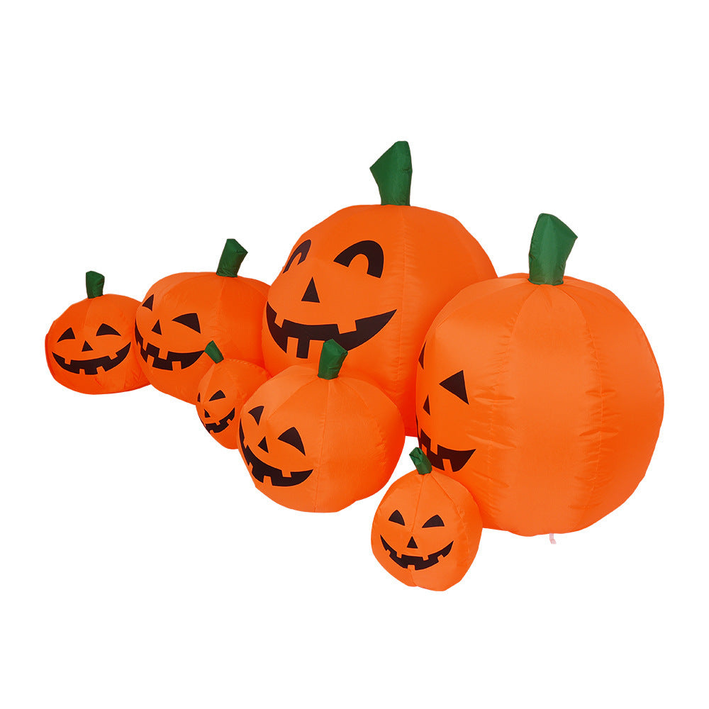 7-Pumpkin Halloween Inflatable Outdoor Display