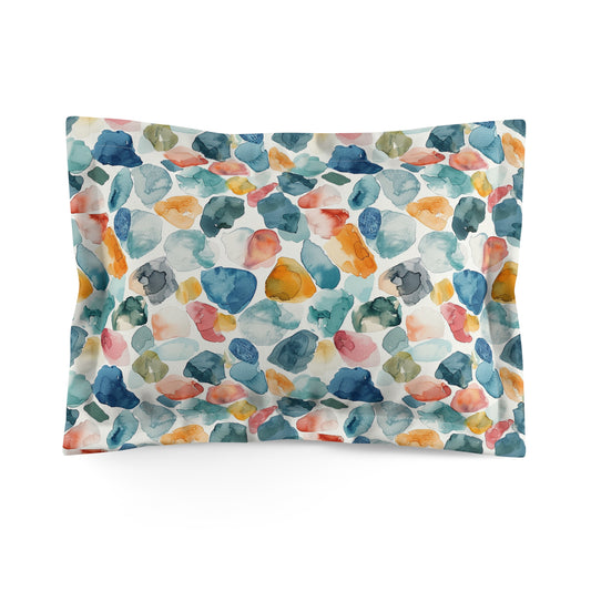 Watercolor Pebble Terrazzo Pillow Sham