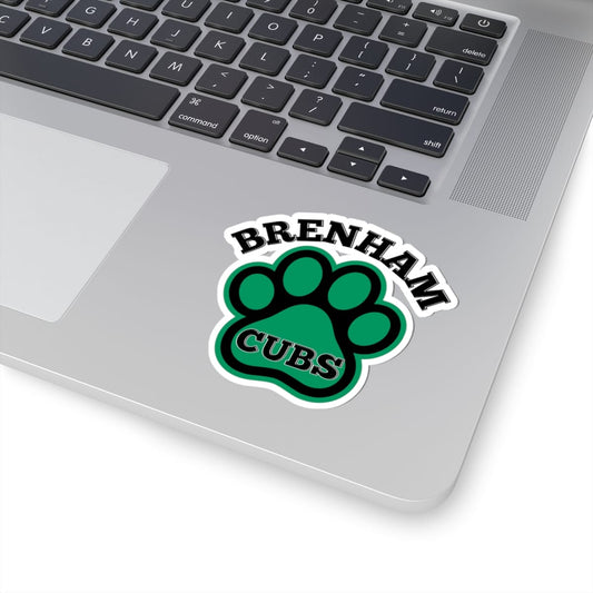 Brenham Paw Pride, Black Kiss-Cut Decal