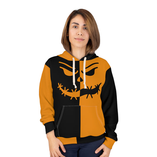 Creepy Stitch Hoodie – Orange & Black