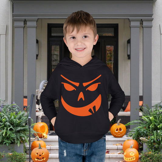 Goofy Grin Jack-O-Lantern Toddler Hoodie