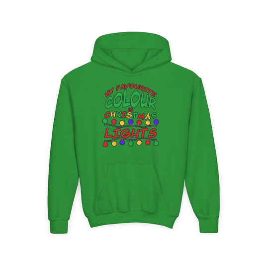 My Favourite Colour Is Christmas Lights Youth Hoodie