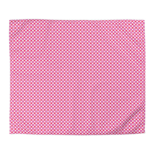 Rosy Star Garden Microfiber Duvet Cover