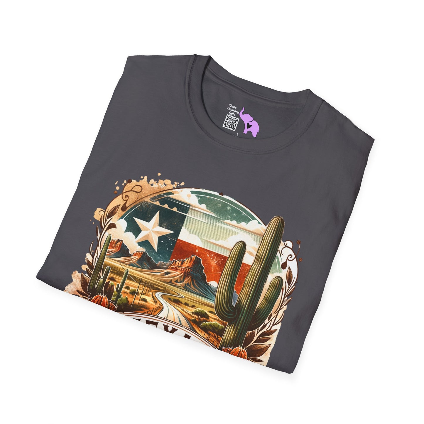 Texas Desert Roads 3 Adult Unisex Tshirt
