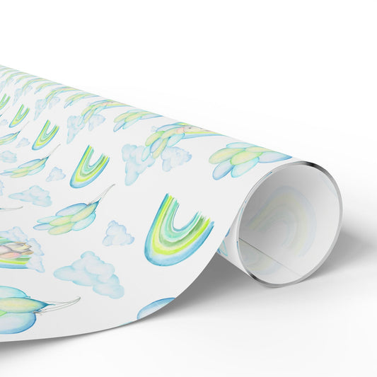 Elephant in the Clouds Wrapping Paper