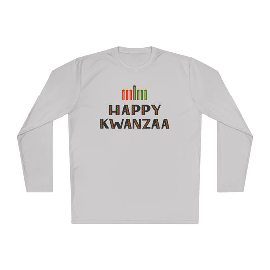 Happy Kwanzaa (Kinara) Adult Long Sleeve Tee
