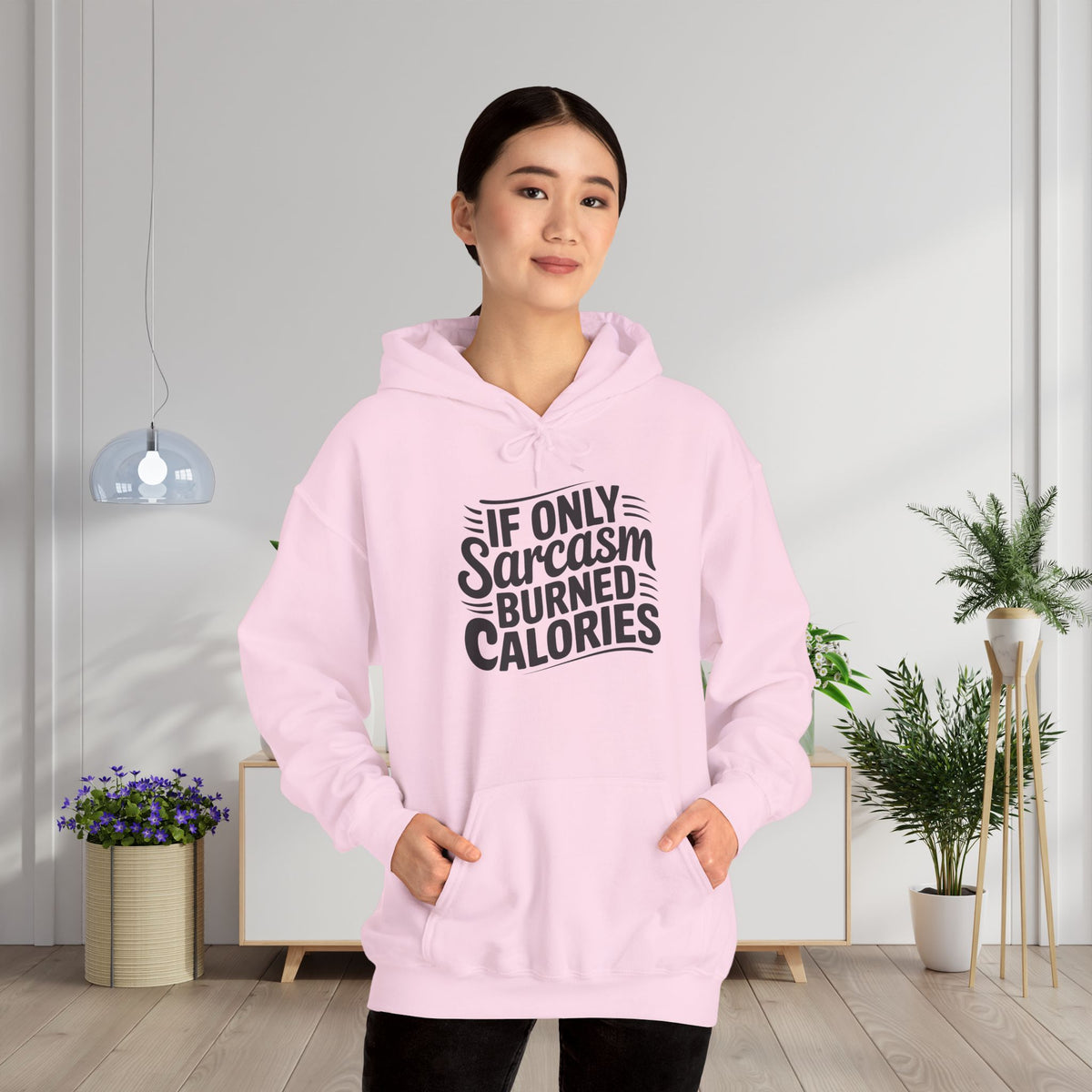 If Only Sarcasm Burned Calories Adult Heavy Blend™ Hoodie