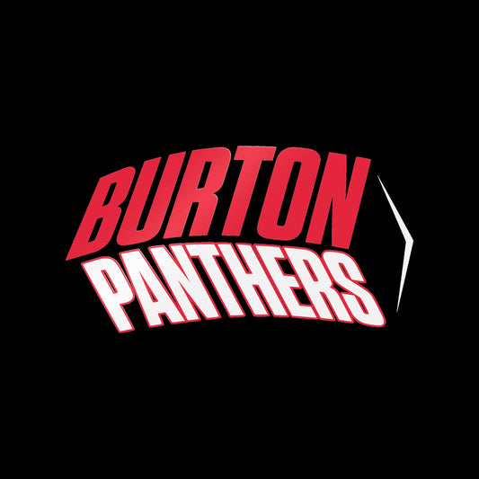Burton Panthers (Angled, White) Decal