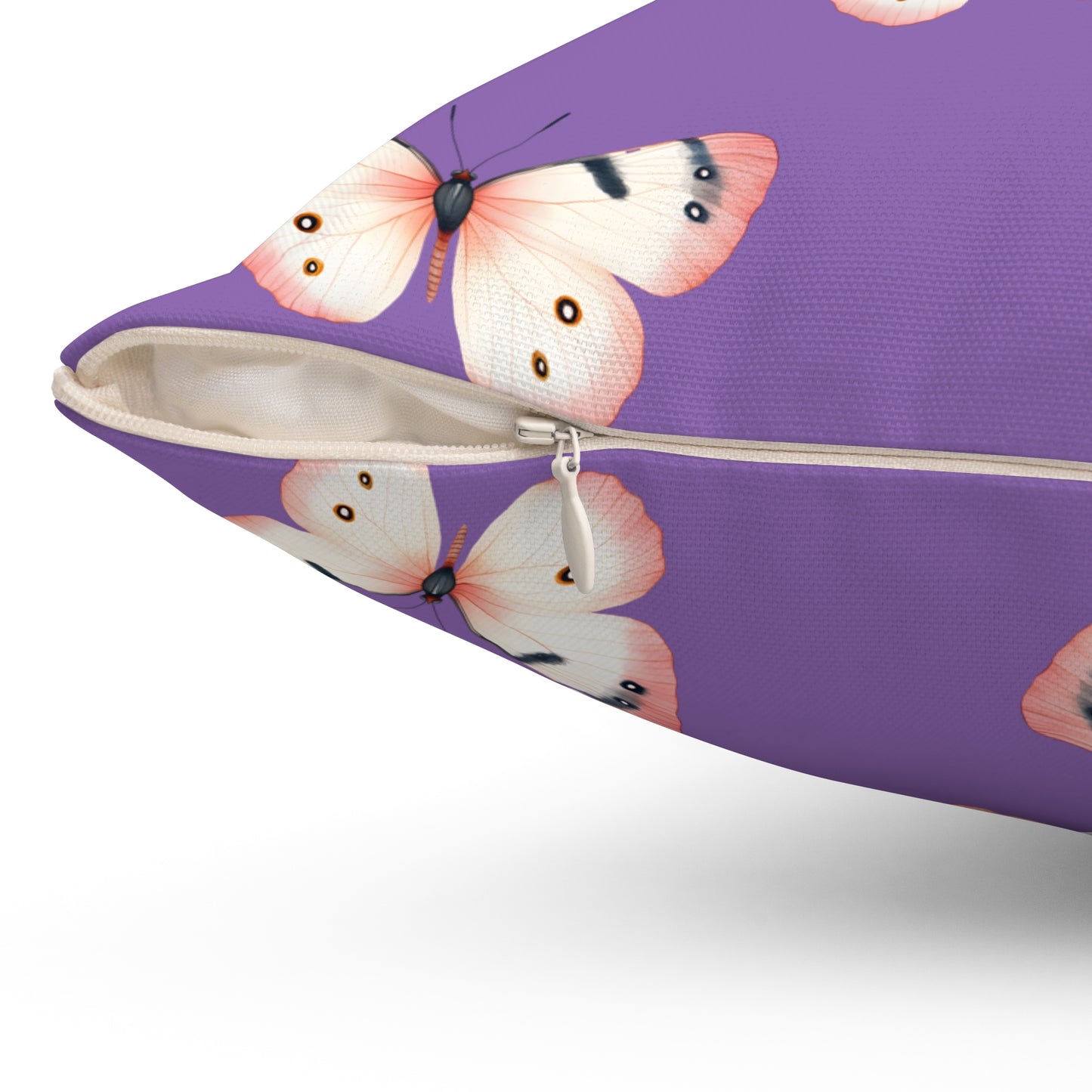 Lavender Flutter Throw Pillow