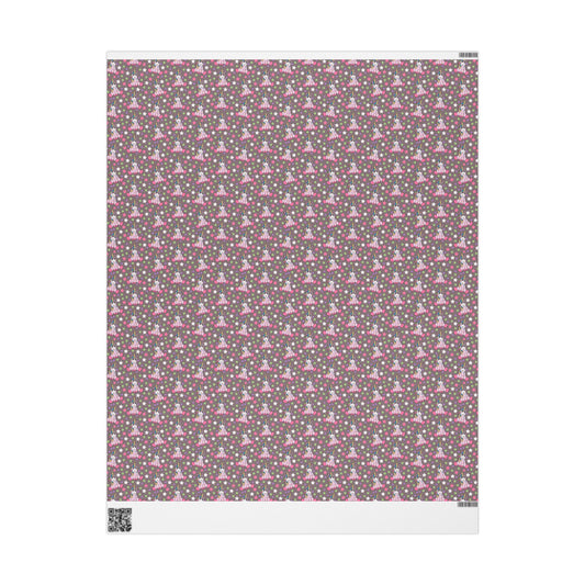 Unicorns on Brown Wrapping Paper