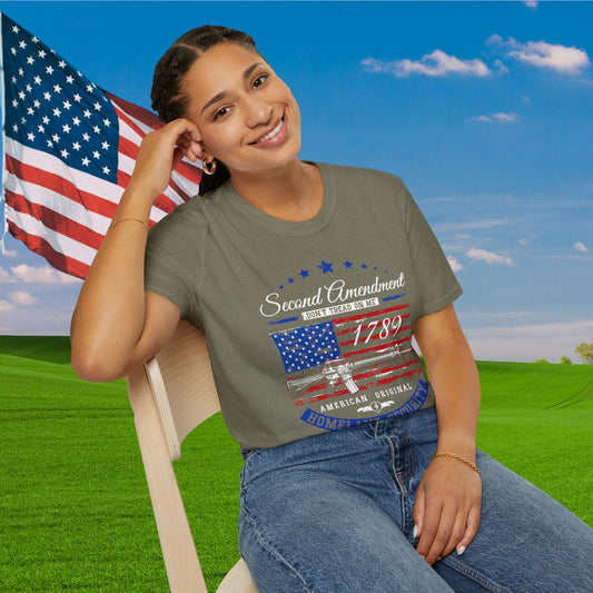 Second Amendment American Original Homeland Security Adult T-Shirt