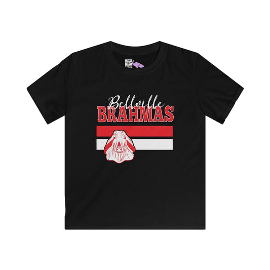 Ballville Brahmas w/Mascot & Stripes Youth Softstyle Tee