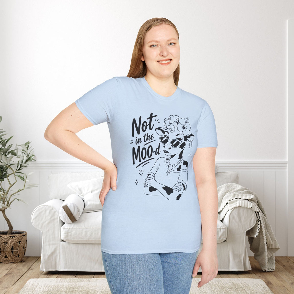 Not in the Moo-d Adult T-shirt