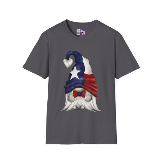 Texas Bowtie Gnome Adult T-shirt