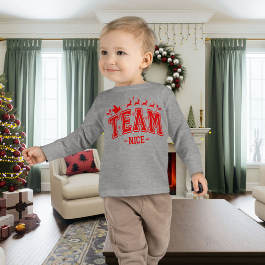 Team Nice Toddler Long Sleeve Tee