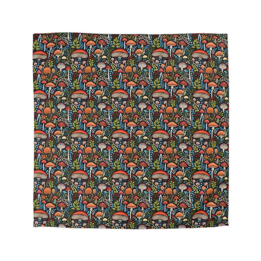 Shroom Bloom Microfiber Duvet Cover