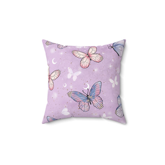 Pastel Wing Parade Throw Pillow